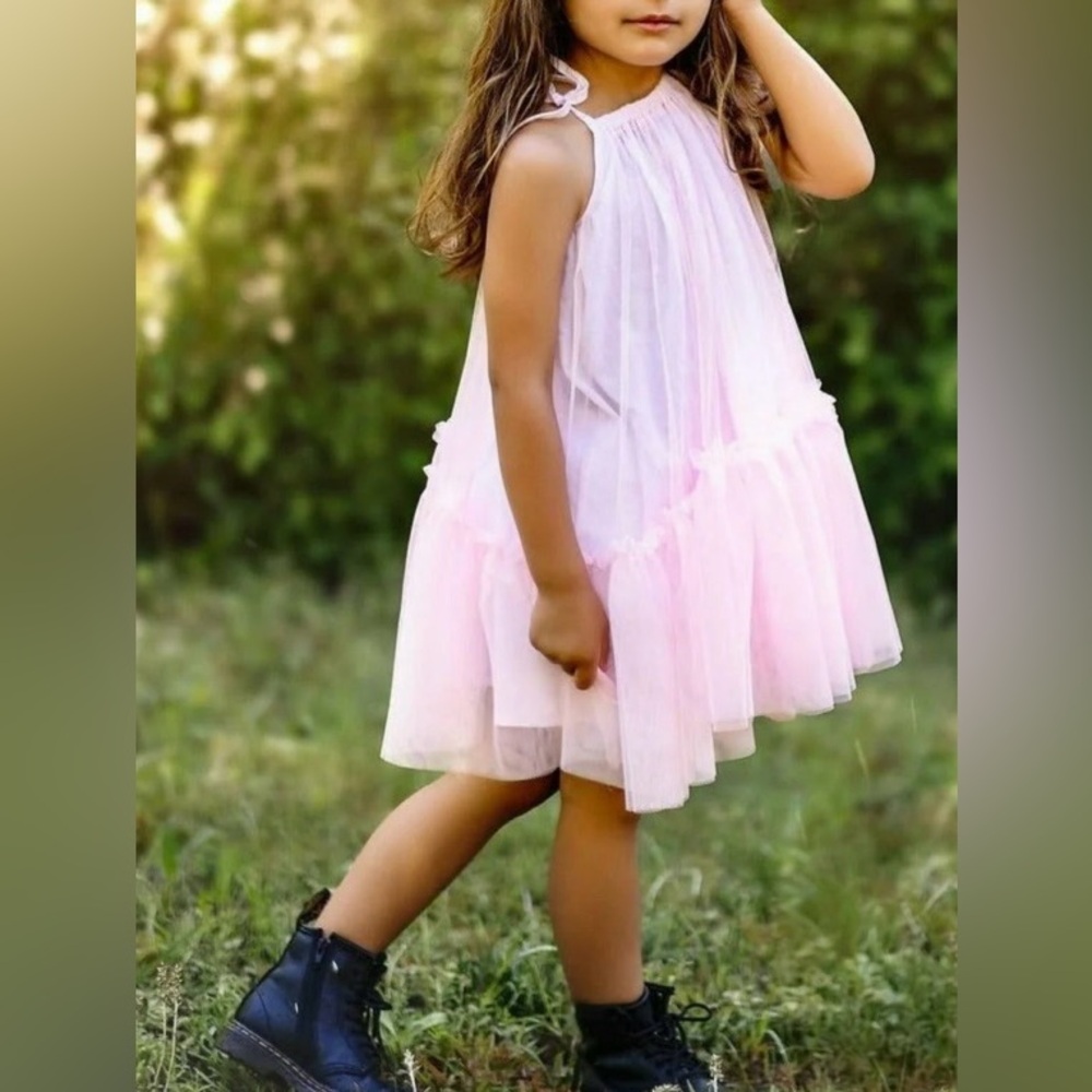 DARLING! Like New. Be Mi Los Angeles Girls Mila Dress in Pink, Size 2-3 Years